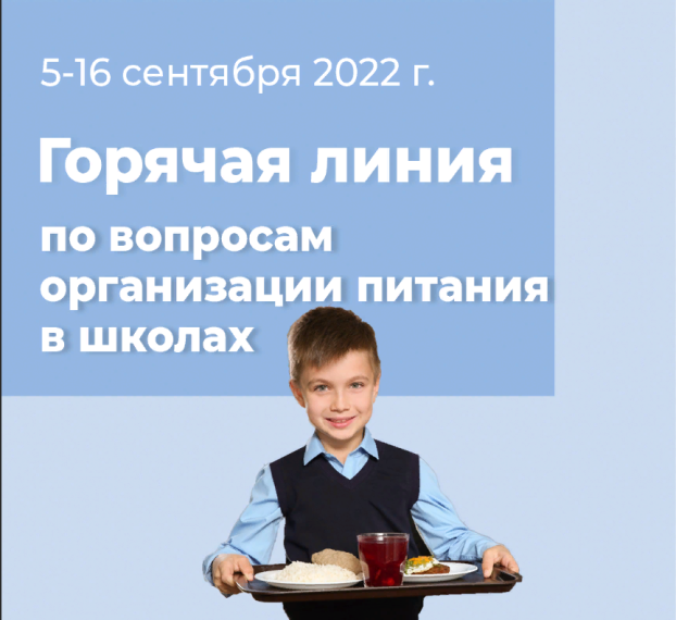 О проведении горячей линии по вопросам организации питания в школах.